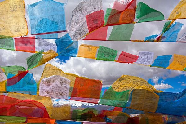 Su, Keren 아티스트의 Prayer flags in the Himalayas-Mt-Everest National Nature Reserve-Shigatse Prefecture-Tibet-China작품입니다.